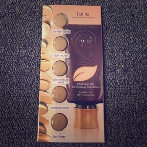 Tarte Amazonian Clay Foundation Samples
